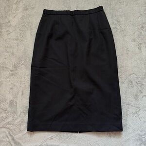 Pendleton Black Virgin Wool Pencil Skirt - Size 8